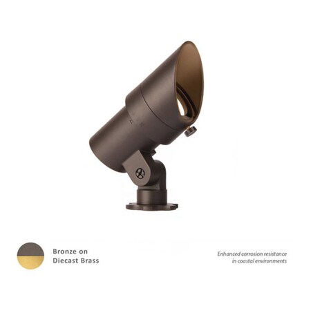 Wac Us Led Landscape Mini Accent Brass 12V 3000K 5111-30BBR